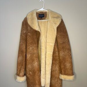 Bernardo Brown Shearling Coat